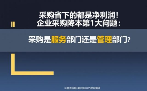 ag真人国际·(中国)官方网站姜宏锋2025供应链跨年演讲精华笔记 五个“铁三角(图5)